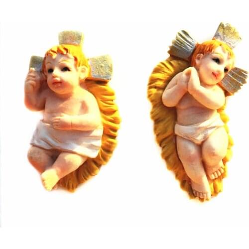 Cute cartoon little baby angel 3D Fridge Magnets hand painted home decoration crafts Refrigerator Magnets