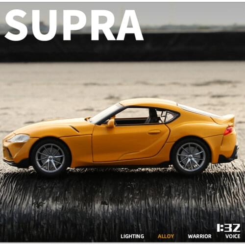 2021 Diecast 1:32 Toy Car JDM TOYOTA Supra Toy Alloy Car Model Vehicles Miniature Scale Model Car For Children Collection Gifts