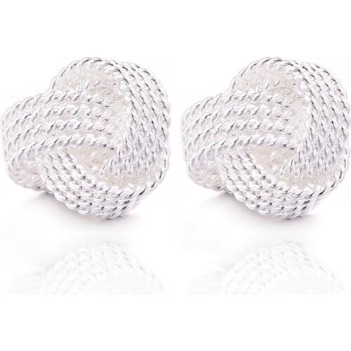 Fashion Unique Silver Color Geometric Irregularity Ring For Women Earrings Small Simple Metal Earrings Female Jewelry Party Gift