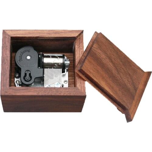 Music Box Drawer Type Windup Walnut Wood Musical Box Christmax Box Yunsheng Movement for Christmas Valentines day Birthday