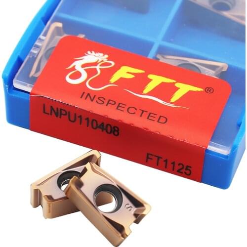 LNPU110408 FT1125 Shoulder Milling Inserts LNPU 110408 Carbide End Mill Plate CNC Lathe Mill Machine Cutter Tool Stainless Steel