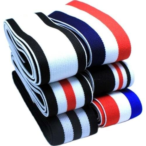 Width of 4cm Striped elastic high quality stripes soft belt rubber band / thicken and soft can be attached to the elastic band
