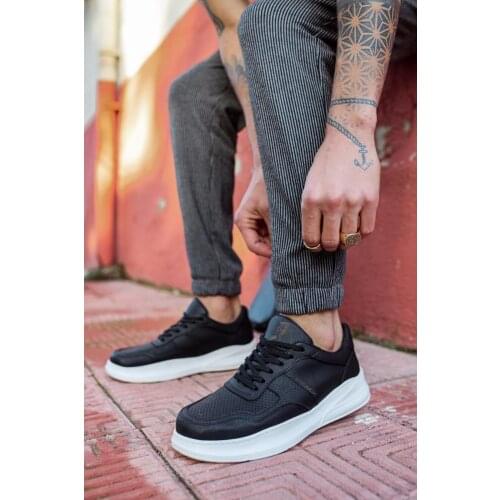 KNACK Casual Male Shoes Black Color White Base Original Design Men 'S Fashion Quality Elegant Trend Shoes Fall Autumn 707