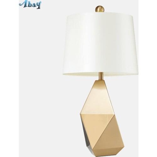 Nordic Elegant Luxury Gold Table Lamp Living Room Bedroom Study Modern Home Decoration Dressing Table Lamp LED E27 Table Lights