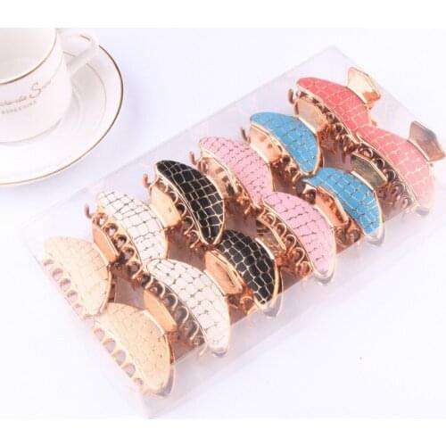 1 Pcs Fashion Women Retro Simple Alloy Leopard Plating Gold Hair Crab Retro Hair Clips Make UP Hair Adult Bath Clip