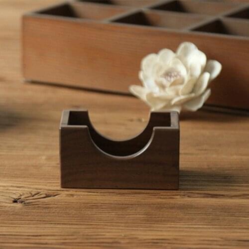 1pc X Wood Coaster/ Storage Box Beech Black Walnut Round Shape Solid Wood Tea Cup Pad Brand New And High Quality