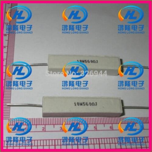 10pcs/lot) 10W 560 ohm +/-5% / 10W 560 ohm 5% / 10W 560RJ