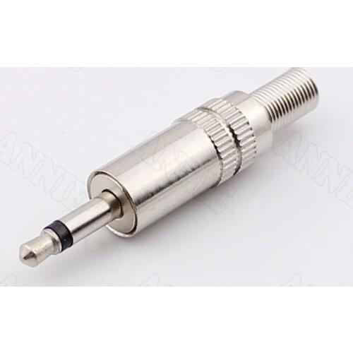 10pcs/lot Earphone Connector Adapter 3.5mm Mono Channel Socket Microphone Wired Plug