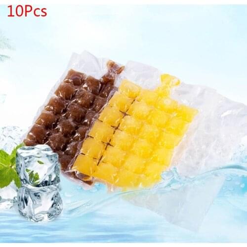 10 Pcs/Bag Disposable Self-Sealing Ice-making Bags DIY Ice Cube Pouch Mould Bag Ice Cream Faster Freezing Maker Kitchen Gadgets