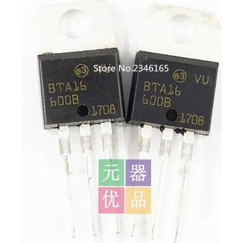 10pcs BTA16-600B TO-220 BTA16-600 TO220 BTA16 600V 16A TRIACS new and original