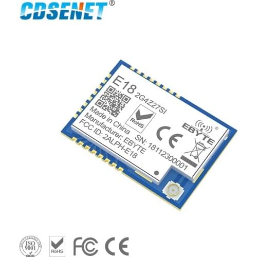 2pcs CC2530 2.4GHz SMD Wireless Zigbee Module 27dBm Mesh Network PA+LNA SMD 256 KB 2.5km Range 3.3V IPEX E18-2G4Z27SI