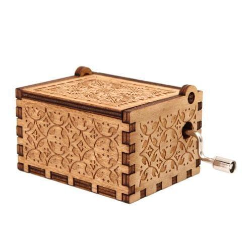 2021 Harries Music Box Anime Figure Potters Toys Wooden Creative Crafts Action Classical Hand Crank birthday New Year Goods Gift