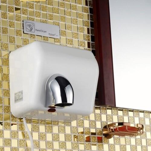 2300W Powerful Automatic Hand Dryer 360 Degree Rotational Wall Mounted Automatic Hand Dryer Bathroom Hotel Electric Hand-drying