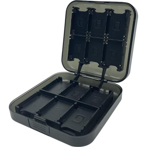 24-in-1 Game Cassette Storage Box Space-saving Compact Plastic Durable Material Storage Box OPP Bag Package