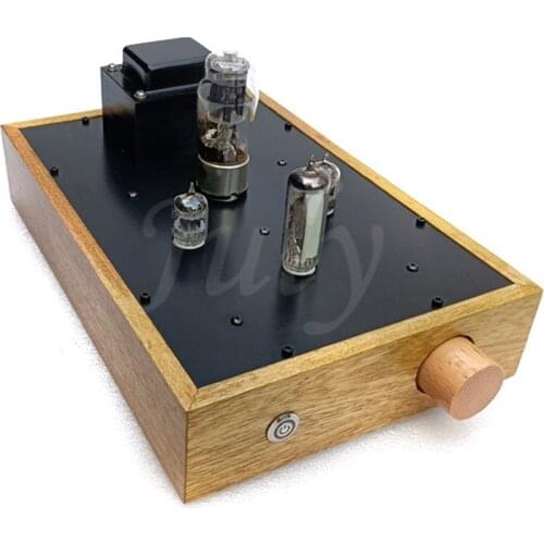 6N3 (5670) SRPP bile preamp 5Z4P rectifier, teak cabinet, 6E2 cat eye level indicator, frequency response: 10Hz-40KHz (-0.5DB)