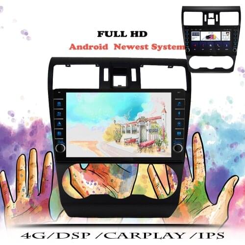 IPS Android 10 Auto Multimedia Player Car Radio For Subaru WRX 2012 2013 - 2018 2019 2020 2021 Navigation GPS 2 din DVD Cassette