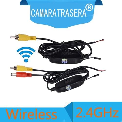 Video 2.4GHz Wireless and Transmitter Receiver Kit for Car Rear View Camera Wifi 12V Backup Reverse Vehicle RCA Monitor Android