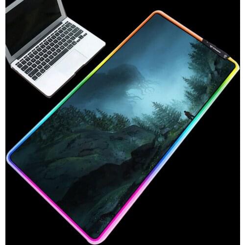 XGZ Mouse Pad Gamer RGB Alien Gaming Large XXL Desk Mat Keyboard Mice Desktop Pad Durable High-quantity Colorful Mouse Pads