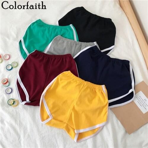 Женские шорты с высокой талией Colorfaith China At AliExpress