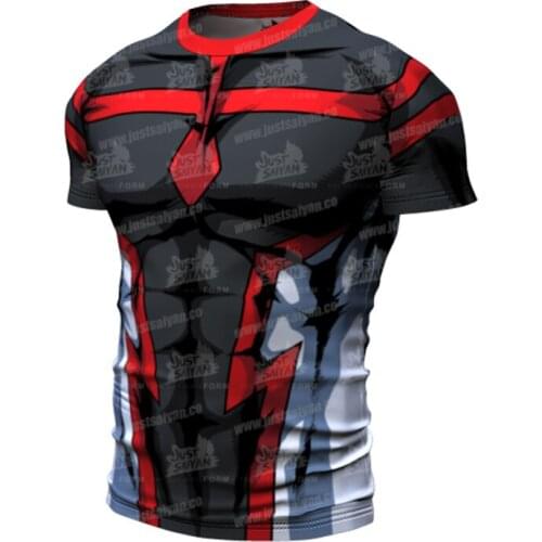 Casual Funny Men Tshirt Bodybuilding Tight Compression Quick-drying Muscle Shirt Fitness Workout Running Clothing Men T-shirt