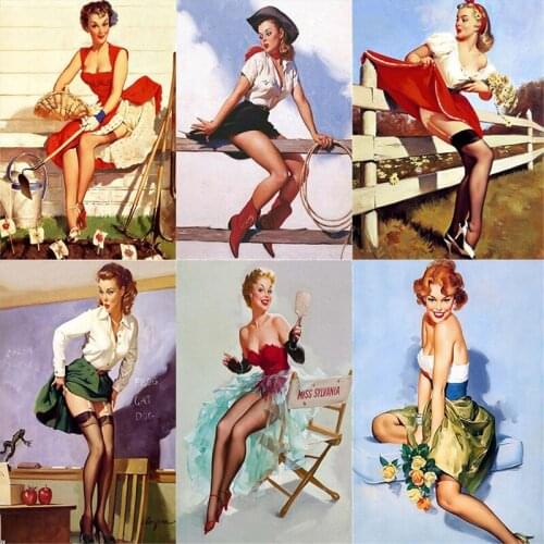 Full Drill Square 5D Diamond Painting Portrait Girl New Arrival Cross Stitch Diamond Embroidery Sale Fall Decorations For Home