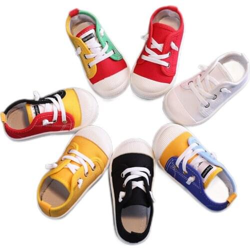 Baby Canvas Shoes Boy Girls Casual Shoes 1-4 Yesrs Old 2021 Summer Children Walking Sports Shoes Toddler