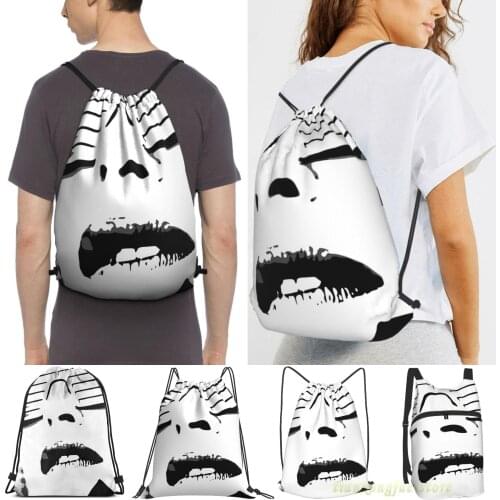 Kylie Minogue - In My Arms (Black And White) Men Outdoor Travel Sports Gym Bag Waterproof Drawstring Backpack Women Fitness Bags