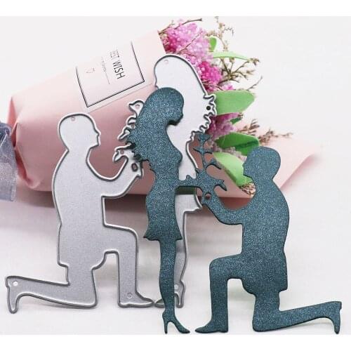 Love Proposing Cutting Dies Scrapbooking Craft Stencil Embossing Folder Fustelle Card Making Molds Stamps And Slimline Dies