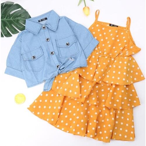 LZH Kids Teens Girls Clothes Childrens Dress 2021 Summer Toddler Girls Polka Dot Chiffon Beach Sling Dress 5 6 7 8 9 10 12 Year