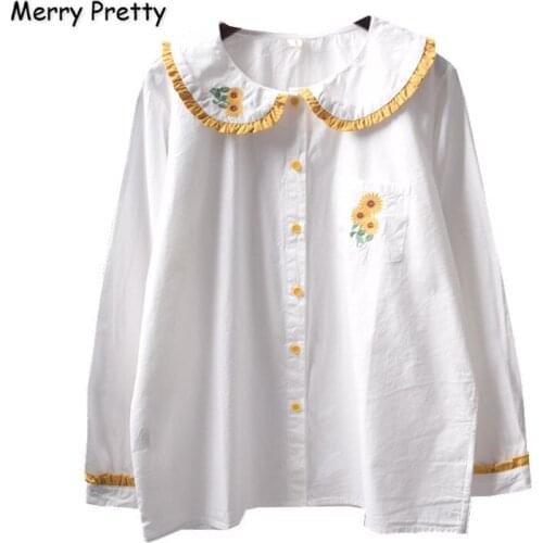 Блузки с цветами Merry Pretty China At AliExpress