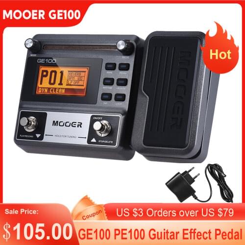 NUX MG-100 Modeling Guitar Processor Guitar Effect Pedal Drum Tuner Recorder 58 Effect 72 Preset Multi-function guitar pedal