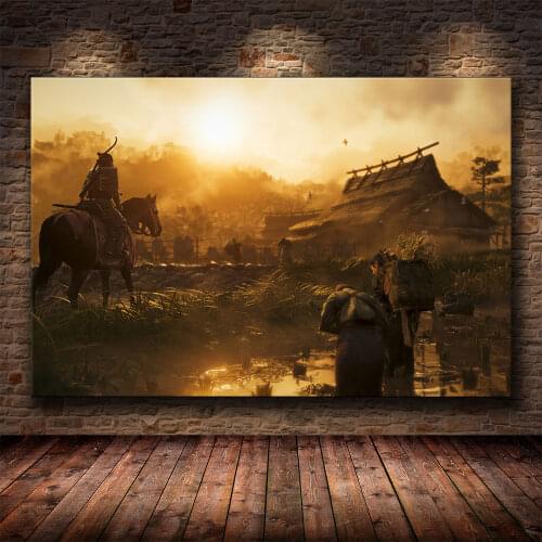 Ghost Of Tsushima Posters And Prints Wall Art Canvas Painting Posters Wall Art Pictures For Living Room Home Decor