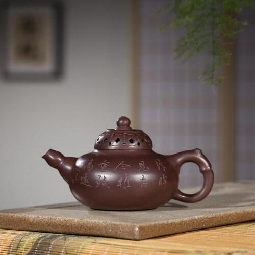 Recommended manufacturers selling ore purple clay product recommendation wechat business agent bamboo ornamental pot