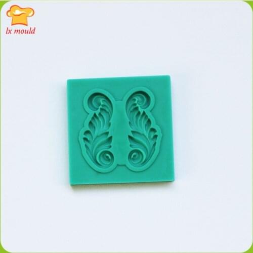 LXYY Fondant cake silicone mold dry Pace fondant cake lace cake bounded pattern embossed Moulds