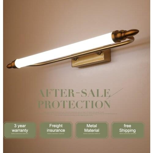 Modern Led bathroom vanity table Mirror Light Wall Mounted Industrial bedroom makeup Wall Lamp Light Waterproof Stainless Steel