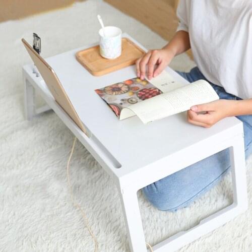 New Bed Desk Folding Laptop Stand Holder Study Table Desk Plastic Foldable Computer Desk For Bed Sofa Tea Serving Table Stand