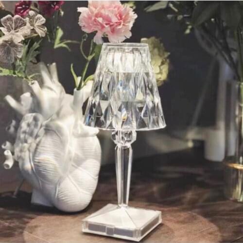 Rechargable Diamond Touch Sensor LED Desk Decor Lamp 5V USB For Bar Light Restaurant Table Bedside Lamp LED Night Light