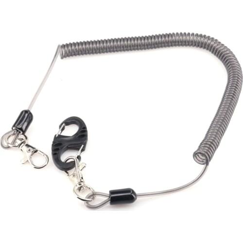 DEUKIO Fishing Rod Retention Rope Magnet Buckle Stainless Wire Outdoor Sports Mountaineering Lure Carabiner Fishing Tackle Pesca