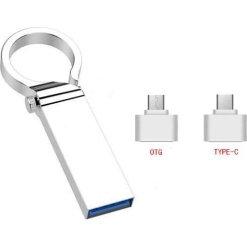 1TB/2TB Round Finger USB Flash Drive Metal Waterproof High Speed Creative Keychain USB Flash Drive