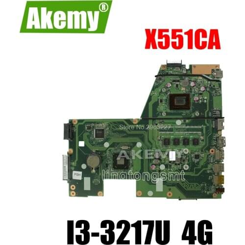 X551CA Motherboard REV2.2 I3-3217u 4GB For Asus X551CAP X551CA F551C Laptop motherboard X551CA Mainboard X551CA Motherboard
