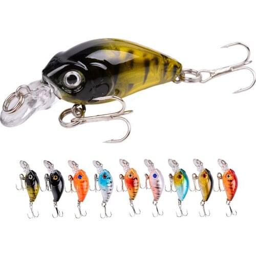 YUCONG Crankbaits Fishing Lures Kit 10pcs/9pcs-lot Micro Minnow Baits 3D Eyes Artificial Plastic Hard Baits Bass Pike Pesca Isca