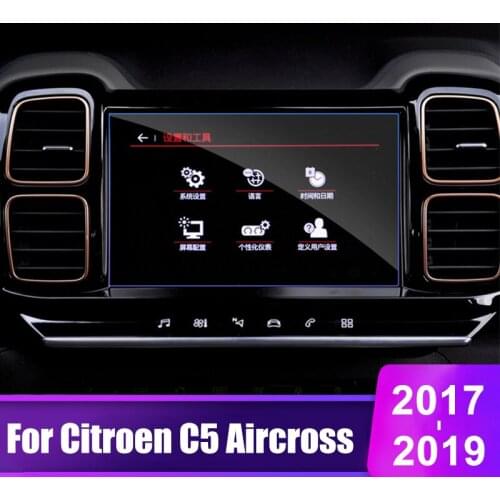 For Citroen C5 Aircross 2017 2018 2019 2020 Tempered Glass Car DVD GPS Navigation Screen Protective Film Sticker Accessories