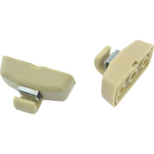 2pcs Sun Visor Clips Repair Hook Bracket for VW Jetta Beetle Eos Golf Passat 3B0857561B