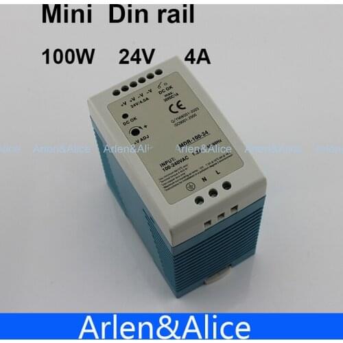 100W 24V 4A MINI Din Rail Single Output Switching power supply