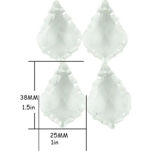 30pcs/lot crystal maple leaf Crystal Lighting Crystal Chandelier Lighting Lustre Prism Pendants Hanging Suncatchers