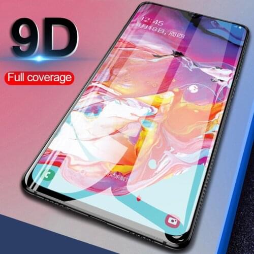 9D Glass For Samsung Galaxy A50 A12 A10 A40 A21s A30S A51 3D Tempered Glass on Samsun A 50 A 51 Safety Pelicula De Vidro Film HD