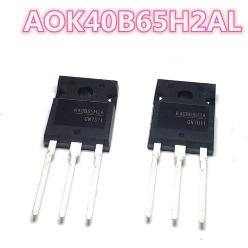 Good quality AOK40B65H2AL A0K40B65H2AL AOK4OB65H2AL A0K4OB65H2AL K40B65H2A K4OB65H2A TO-247 IGBT 650V 40A Free shipping