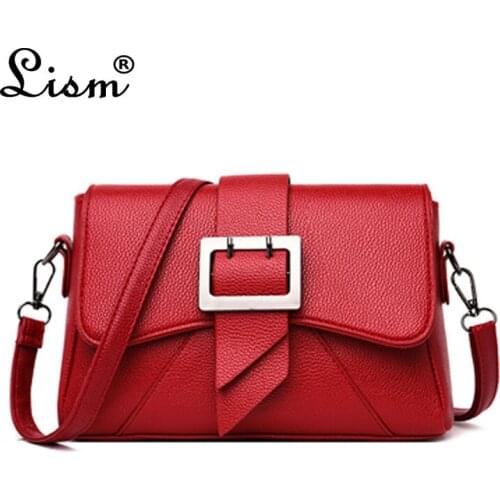 Brand new Fashion Women PU Leather Shoulder Bag Female Messenger Bag Women Small Flap Solid Ladies Shoulder Bag Women Bag 2019