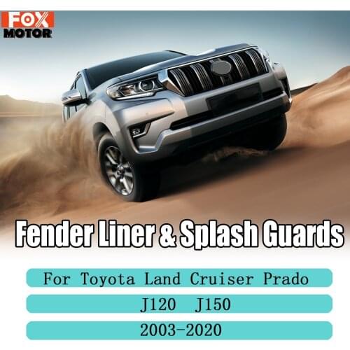 Front Rear Car Mud Flap Splash Guard Mudflap Mudguards Fender Liners Shield Apron Seal For Toyota Land Cruiser Prado 2003 - 2020
