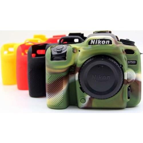 Soft Silicone Rubber Camera Body Case Cover For Nikon D7500 DSLR Camera Bag Armor Cover Protective Shell